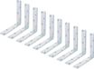 Alberts 847920 balkhoek | gelijkbenig | galvanisch verzinkt, dikke laag gepassiveerd | 200 x 200 x 40 mm | set van 10