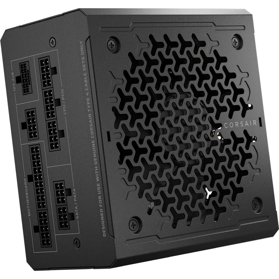 Corsair RM1000e (2025) 1000W - Fully Modular - ATX 3.1 - PCIe 5.1 - Cybenetics Gold - Black