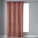Katoen Douceur d'intérieur Gordijn met oogjes (140 x 240 cm) fluweel roze