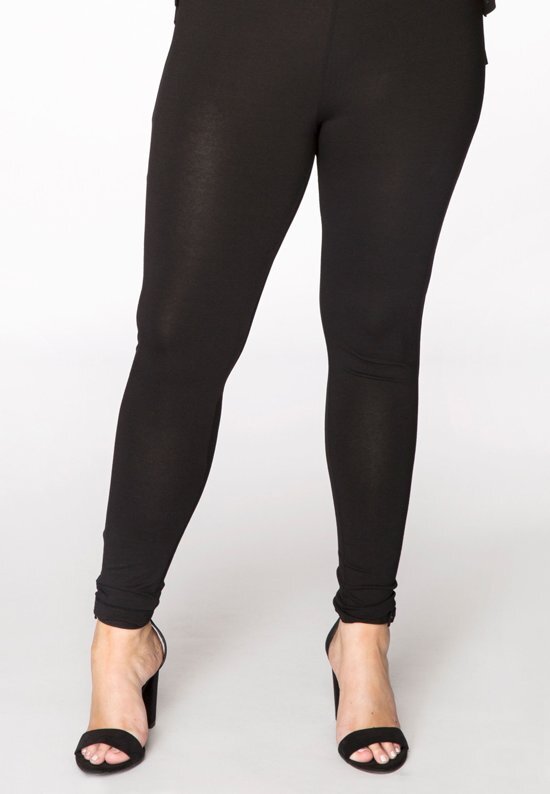 Yoek Grote maten - dames legging lang - zwart