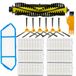 Harmonix Logistics B.V. Kit d'accessoires pour aspirateur NEATSVOR X500 Filtre HEPA Chiffon de nettoyage Brosse latérale Brosse à rouleau