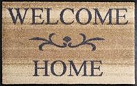 Kleen-Tex Deurmat Wash & Dry Welcome Home - 50 x 75cm - Beige