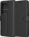 Techsuit Leather Folio Book Wallet Case hoesje voor OnePlus 12R - Zwart