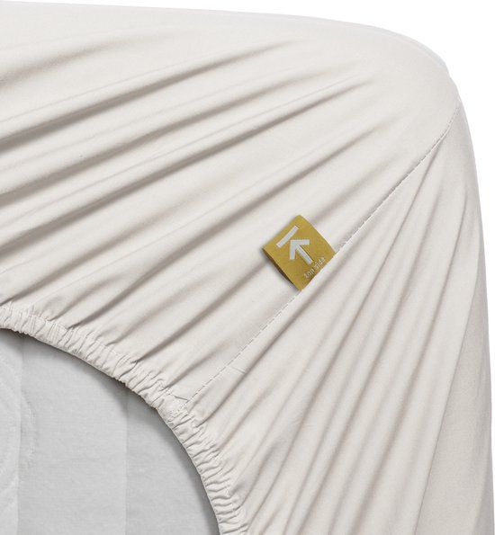 Beddinghouse Percale katoen Hoeslaken - 90x220 cm - Gebroken wit