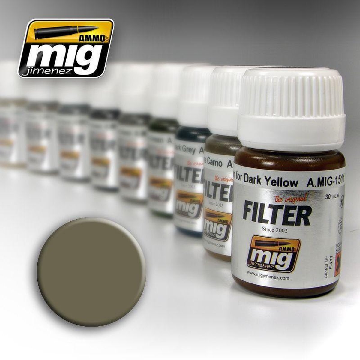 mig MIG-1507 Tan Filter voor Geel Groen, Multi-Colour