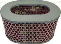 Agria Filtre à air pour Agria 3400 KL D, 3900, Ammann ADS70, Fort Diablo / 17288-888-003