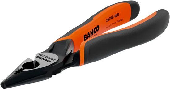 Bahco Ergo™ Universele Tang Met Halfronde Bek En Bimateriaal Handvatten 200 Mm Oranje
