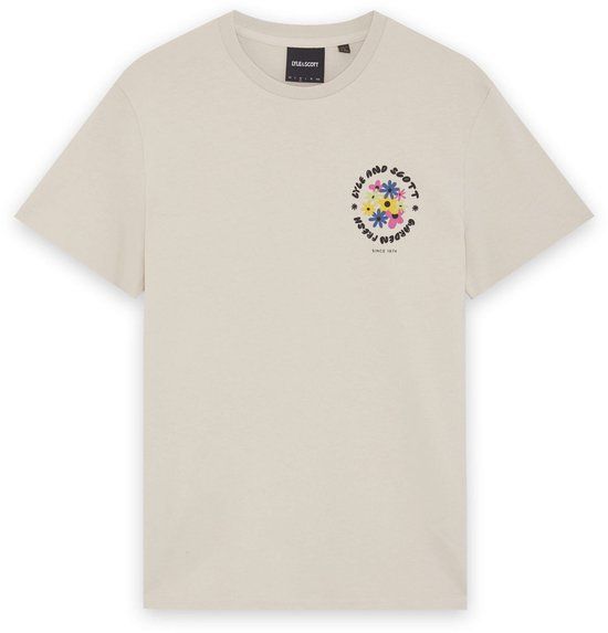 Lyle & Scott Heren T-shirt Maat S W503 Putty