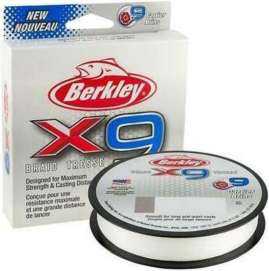 Berkley X9 Crystal Gevlochten Vislijn - 300 Meter - 9 kg - Alle Vissoorten