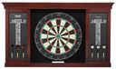 Dartbord et ensemble de meuble avec accessoires pour un usage domestique