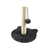 Kittenboom met speelgoed, kattenkop, hoogte 33 cm, antraciet