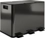 OEM ZKOO B.V. Afvalbak met 3 x 15 l compartimenten, geurwerende deksel, vingerafdrukbestendig, soft-close, uitneembaar, zwart