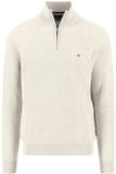 Fynch-Hatton Pull à demi-fermeture éclair Blanc 2XL Homme