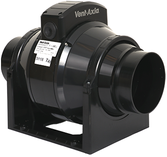 Vent-Axia Lineair buisventilator 125 in-lijn heliocentr.