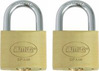 Amig cadenas avec 2 clés - 15 mm - Laiton - 2 pièces