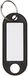 WEDO Sleutelhanger met ring en verwisselbaar, beschrijfbaar etiket, 100 stuks