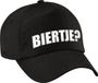 Bellatio Decorations Biertje? Drank feest petje - baseball cap - zwart - volwassenen - vrijgezellenfeest