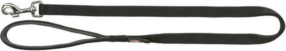 TRIXIE hondenriem premium zwart 100x2 cm
