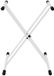 Gear4music X-Frame Dubbel Versterkte Keyboard Standaard, Wit