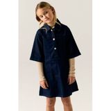 NAME IT KIDS midi spijkerjurk - dark blue denim