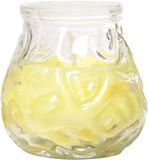 Cosy&Trendy Citronella Lowboy Tafelkaars - 8 stuks - 7 cm - 17 branduren - Geel