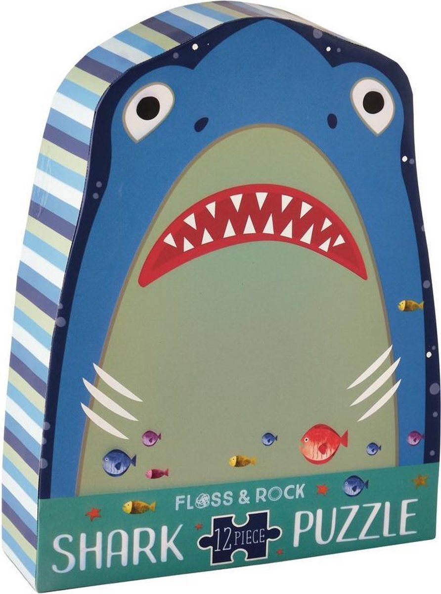 Floss & Rock Haai Puzzel 12 st. - 28 x 27 cm