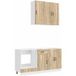 Maison Exclusive Lucca 5 Pc Chêne Sonoma Bois d'Ingénierie Unité de Cuisine