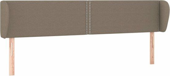 vidaXL Hoofdbord Stof Taupe 183x23x78/88 cm