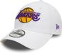 New Era LA Lakers NBA Blanc 9FORTY Casquette réglable