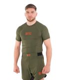 RASHGUARD Metal Boxe Rashguard Performance Olijf Groen XL