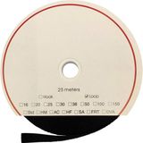 FASTECH® T0203099990125 Klittenband Lusdeel om op te naaien, 25000 mm x 30 mm, Zwart