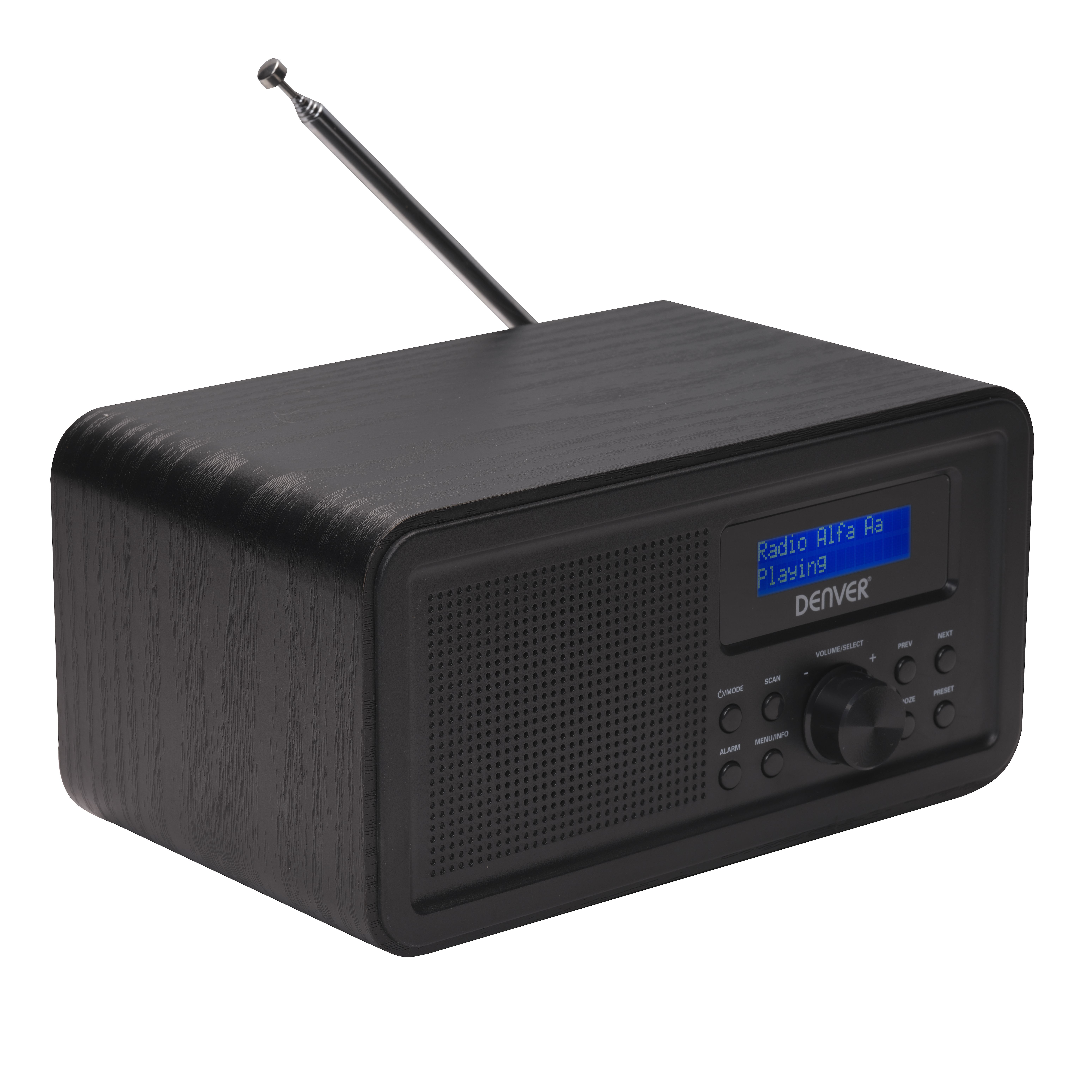 Denver DAB-30BLACK Personal Digital Radio - DAB+, FM, LCD, Black