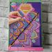 Grafix Diamond Painting Knutselpakket Notitieboek Paars voor Kinderen
