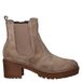 Nelson Vivi bottines en suède à talon bloc - taupe