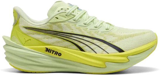 Puma Deviate Nitro 4 Dames Hardloopschoenen - Apple / Lime - Maat 39