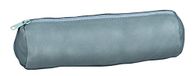 Oxford Elba Étui à stylos, rond, 22 x 6 cm, avec fermeture éclair, cuir, gris