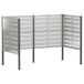 vidaXL Écran de poubelle 167 x 85 x 113 cm Acier inoxydable argent