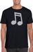 Bellatio Decorations Shoppartners Bv Zilveren Muziek Noot T-shirt Zwart Heren XL