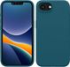 kwmobile hoesje geschikt voor Apple iPhone 17e / iPhone 16e - Hoesje met siliconen coating - Smartphone case in mat petrol