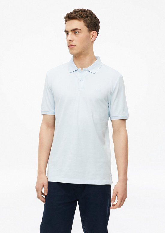 s.Oliver Polo-Shirt Lichtblauw Katoen Maat S