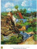 Vincent Van Gogh Reproduction d'art - Maisons à Auvers 60x80cm