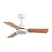 Eden pulse ventilator, wit, beuken, 20 W, 3 vleugels, 6 snelheden, afstandsbediening, 35/45 x 91,4 x 91,4 cm