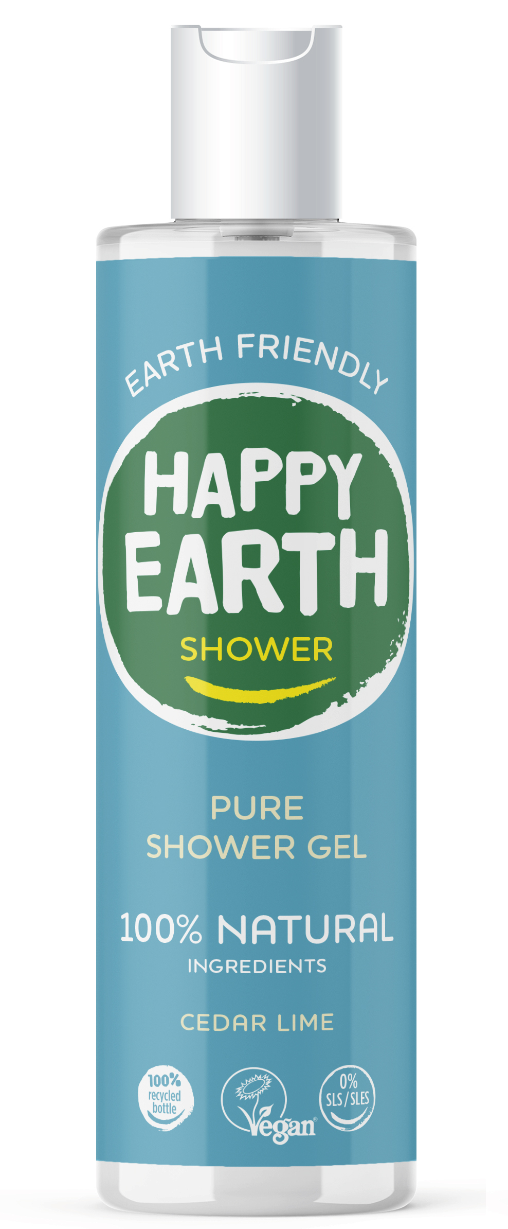 Happy Earth Pure Shower Gel Cedar Lime