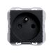 SIMON Frans stopcontact Simon 270 zwart mat 20000458-098