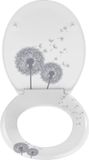 Wan GmbH Abattant avec fermeture rapide - Gris/Blanc