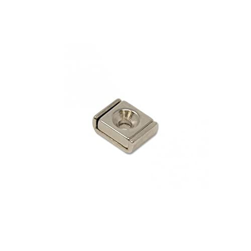 Neodymium kanaalmagneet - 10x13,5x5mm - 4kg - met verzonken gat