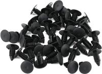 Rivets automobiles, attaches rapides, clips, supports de fixation de pare-chocs, noir, 50 pièces