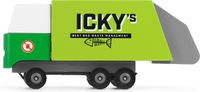 Candylab Garbage Truck - Houten Speelgoedauto - Kleurrijk Design
