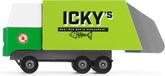 Candylab Garbage Truck - Houten Speelgoedauto - Kleurrijk Design
