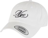 Miss Tee Dames Nyc Calligraphy Letters Dad Cap MST328 White Polyester